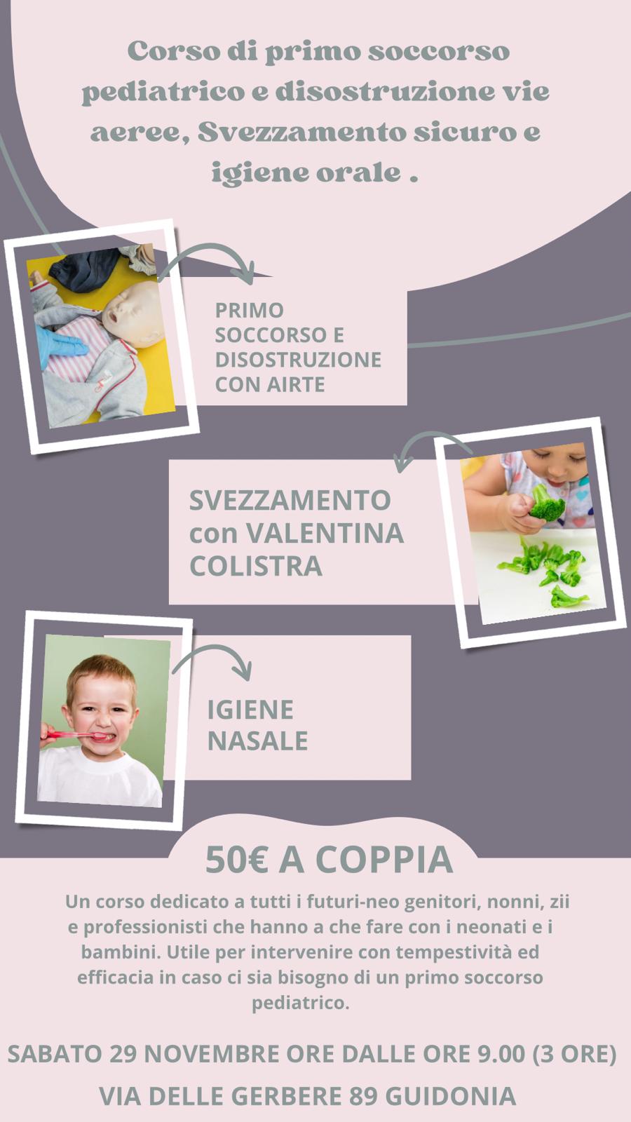 corso disostruzione e svezzamento